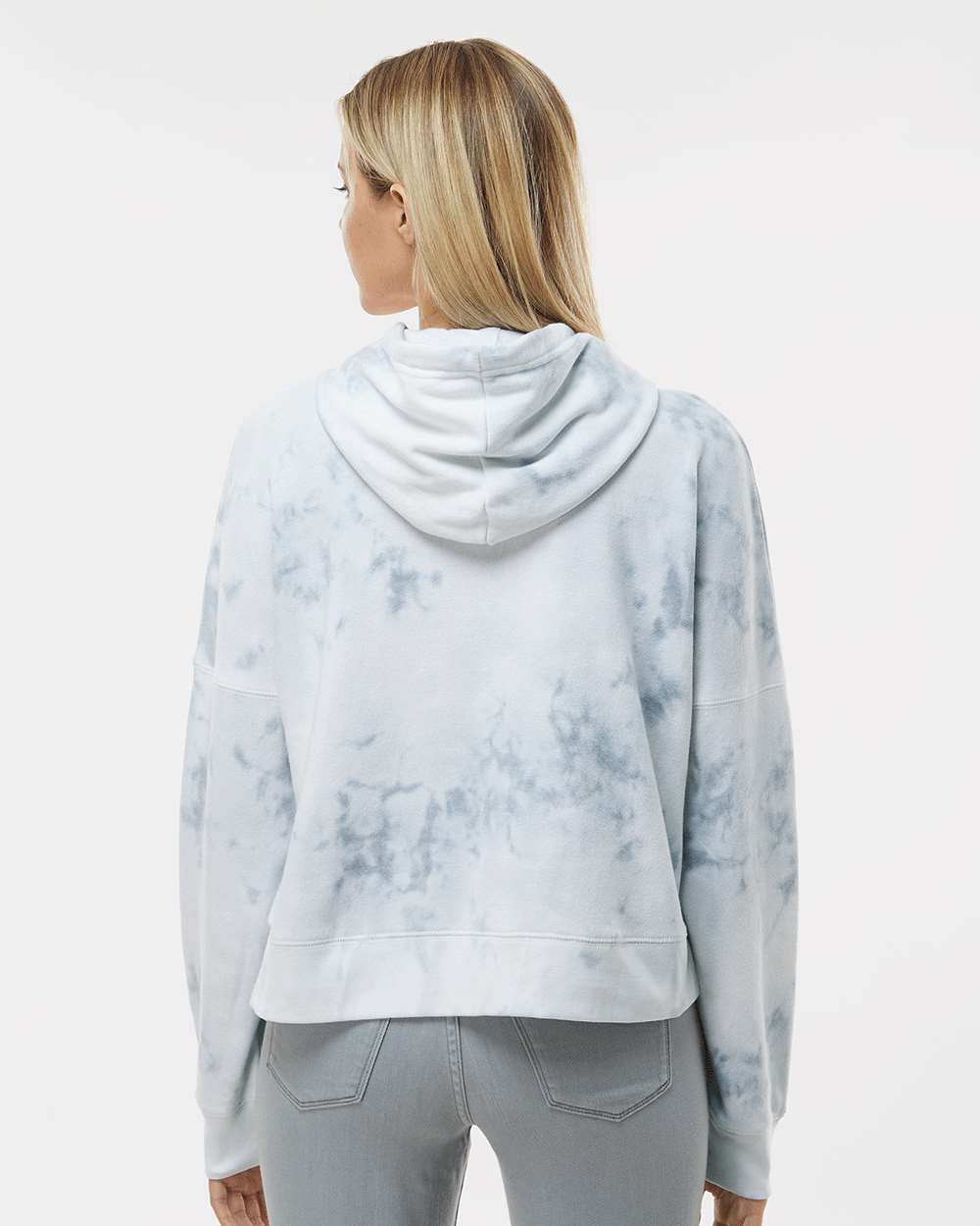 Casual Paradise Tie-Dye Short and Cropped Hoodie Set