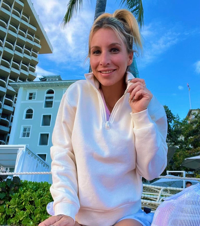 Eco-friendly Quarter Zip Sweatshirt